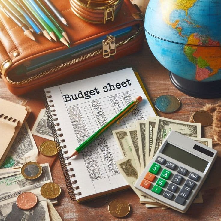 Monthly budget board